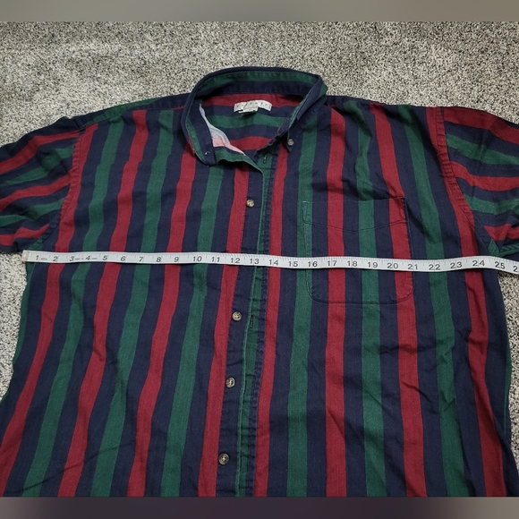 Tribute Button Down Striped Shirt Size XL - Picture 6 of 8